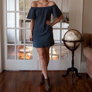 Banana Republic Stripe Off Shoulder Sundress - xs